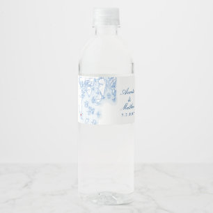 Southport Boothbay Maine Bruiloft Waterfles Etiket