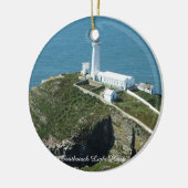 Southstack Light House Wales. Keramisch Ornament (Links)