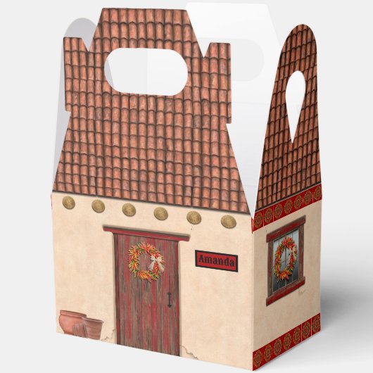 Southwest Adobe and Terracotta Tile House Design Bedankdoosjes (Open)