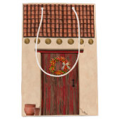 Southwest Adobe and Terracotta Tile House Design Medium Cadeauzakje (Voorkant)