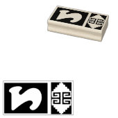 Southwest Aztec Design Number 2 Stamp Tool Rubberstempel (Gestempeld)