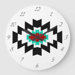Southwest Aztec - Inative American Tribal Design Grote Klok