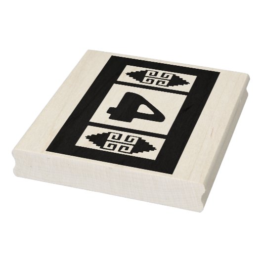 Southwest Aztec Large Stamp Tool - Nummer 4 Rubberstempel (Stempel)