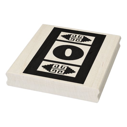 Southwest Aztec Number 0 Large Design Stamp Tool Rubberstempel (Stempel)