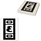 Southwest Aztec Number 3 Large Design Stamp Tool - Rubberstempel (Gestempeld)
