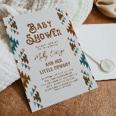 Southwest Baby shower Invitation | Cowboy Baby Kaart
