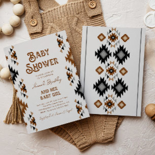 Southwest Baby shower Invitation Kaart