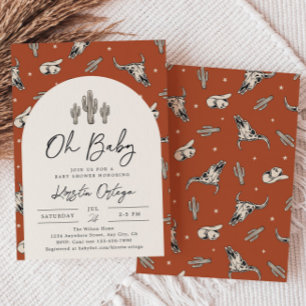 Southwest Baby shower Invitation   WESTERNE BABY Kaart
