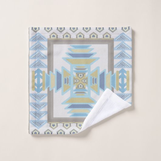 Southwest Blues Indian Blanket Art Design Bad Handdoek (Wasdoekje)