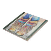  Southwest Boots Wall Tegel Trivet 4 x 4 Tegeltje (Zijkant)