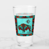 Southwest Buffalo Glass Cup Glas (Achterkant)