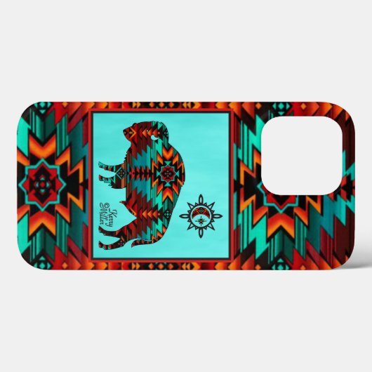 Southwest Buffalo Hoesje-Mate iPhone Case (Achterkant (horizontaal))