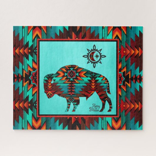 Southwest Buffalo Jigzaag Puzzle Legpuzzel (Horizontaal)