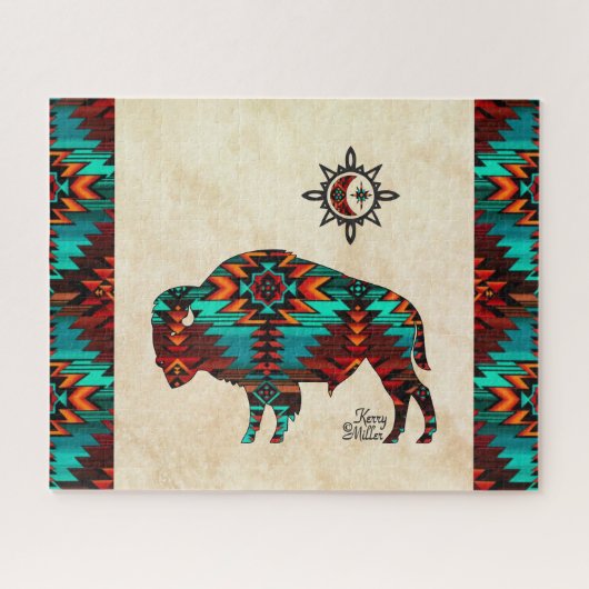 Southwest Buffalo Jigzaag Puzzle Legpuzzel (Horizontaal)