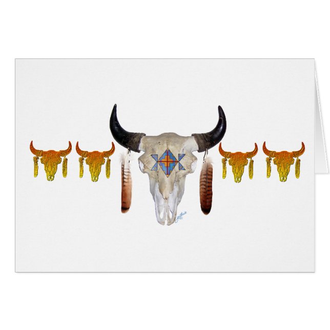Southwest Buffalo Skull (Voorkant Horizontaal)
