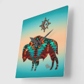 Southwest Buffalo Square Wall klok (Hoek)