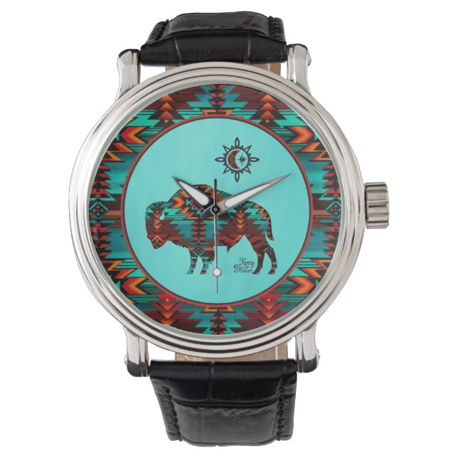 Southwest Buffalo Watch Horloge (Voorkant)