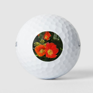 Southwest Cactus Flower Photo Bright Red Floral Golfballen