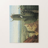Southwest Cactus Jigzaag Puzzle Legpuzzel (Verticaal)