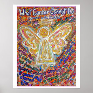 Southwest Cancer Angel Art Print (White Edge)