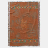 Southwest Canyons Petroglyphs Deken (Voorkant Verticaal)