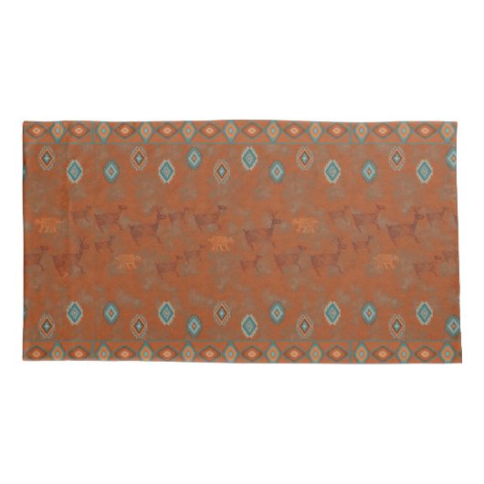 Southwest Canyons Petroglyphs Kussensloop (Achterkant-Links)