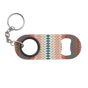 Southwest Chevron Zigzag Bottle Opener met Sleutel Sleutelhanger Flessenopener