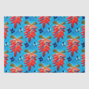 Southwest Chili Pepper Turquoise Fiesta Pattern Tissuepapier