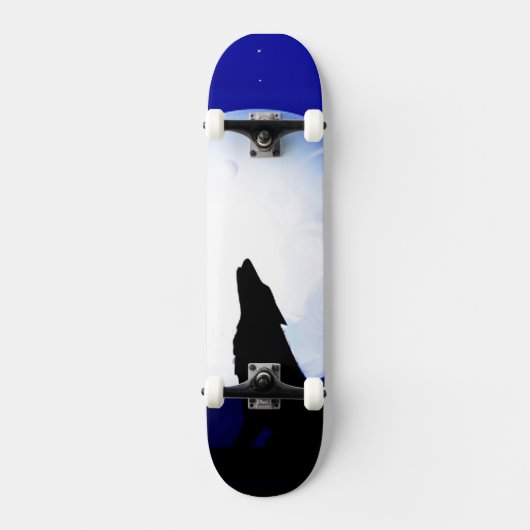 Southwest Coyote Howling bij de maan Skateboard (Voorkant)