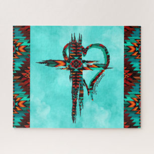 Southwest Cross en HeartJigzaag Puzzle Legpuzzel