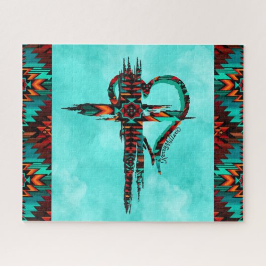 Southwest Cross Et HeartJigsaw Puzzle (Horizontal)