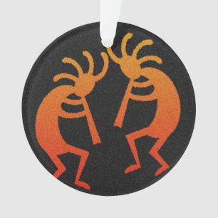 Southwest Dancing Kokopelli Kerstmis Holiday Ornament