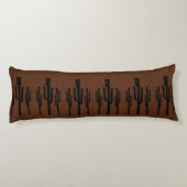 Southwest Desert Saguaro Cactus Rustic Body Pillow Lichaamskussen (Achterkant)