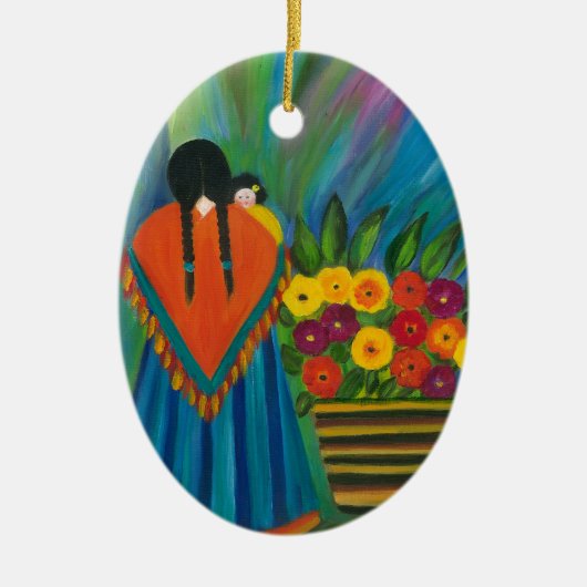 Southwest Design #1 Keramisch Ornament (Voorkant)