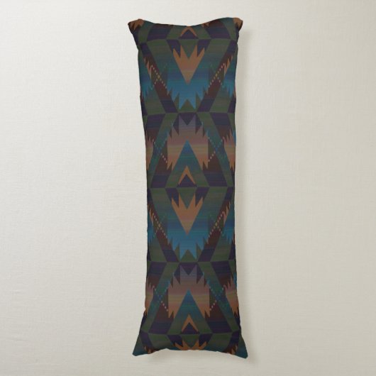 Southwest Design Aztec Pattern Lichaamskussen (Voorkant Verticaal)