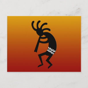 Southwest Design Dancing Kokopelli Briefkaart