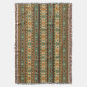 Southwest Design Green Brown Tan Deken (Voorkant Verticaal)