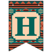 Southwest Design Pattern Happy Birthday Vlaggetjes (Tweede vlag)