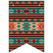 Southwest Design Pattern Happy Birthday Vlaggetjes (Eerste vlag)