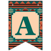 Southwest Design Pattern Happy Birthday Vlaggetjes (Derde vlag)