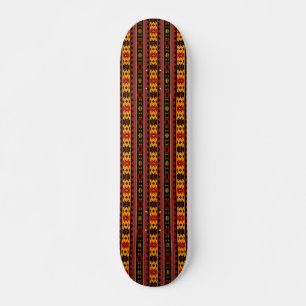 Southwest Design Red Black Gold Tribal Patroon Skateboard