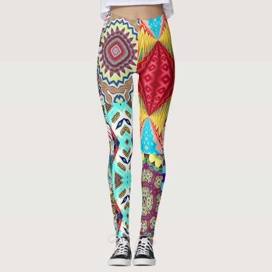 SOUTHWEST DESIGNER COLLAGE LEGGINGS (Voorkant)