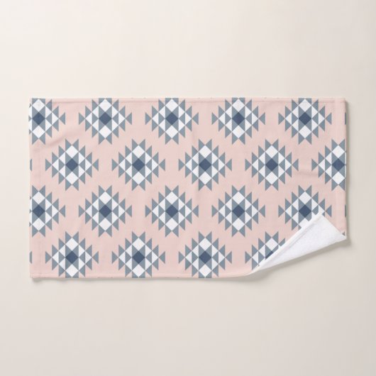 Southwest Diamond Pattern Blush Gray Bad Handdoek (Handdoek)