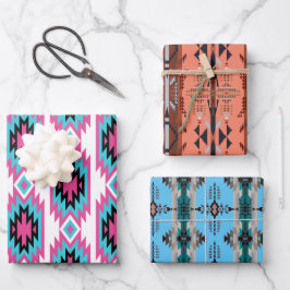 Southwest Dreams: een geometrische beeldweergave Inpakpapier Vel