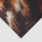 Southwest Ember Wolf Portrait Tissuepapier (Detail)