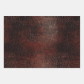 Southwest Faux Brown Leather Koeienhuid Inpakpapier Vel (Voorkant 3)