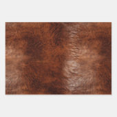 Southwest Faux Brown Leather Koeienhuid Inpakpapier Vel (Voorkant)