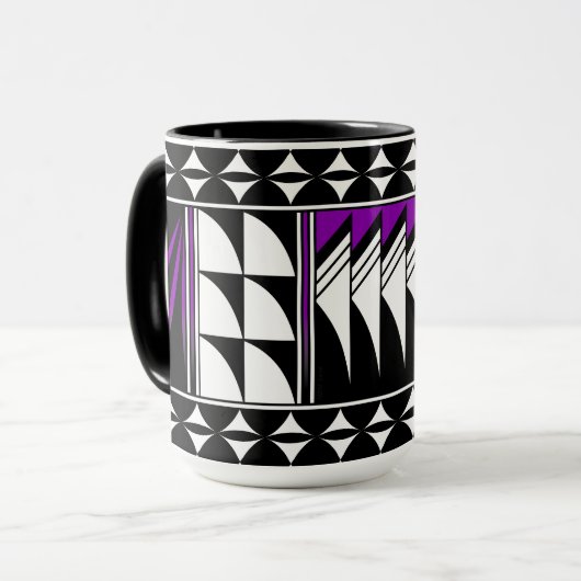 Southwest Feather Blessations Latte Mug (Devant gauche)