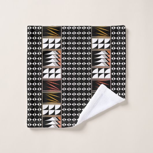 Southwest Feather Blessings in Citrus Bad Handdoek (Wasdoekje)