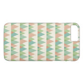 Southwest Geo Step | Blauwgroen en Koraaldriehoeke Case-Mate iPhone Case (Achterkant (Horizontaal))